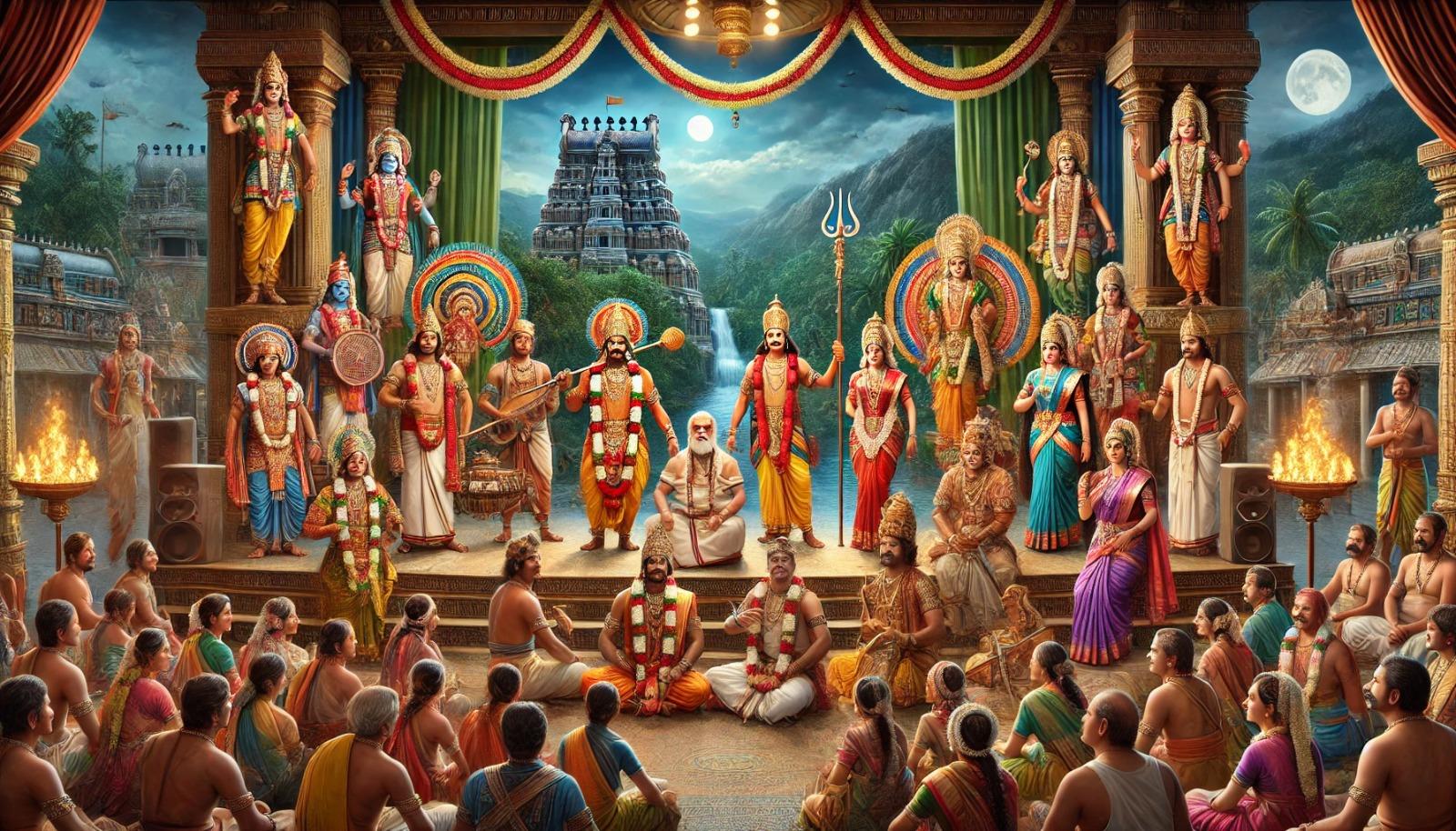 Raja Desingu Nadaga Mandram - Traditional Tamil street theatre performance