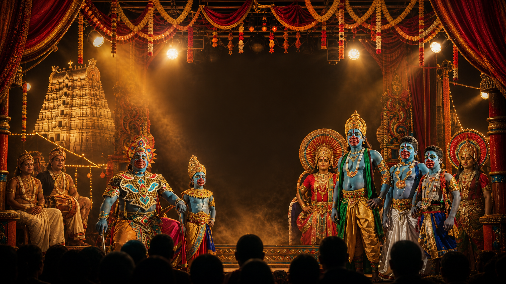 Raja Desingu Nadaga Mandram - traditional Tamil therukoothu stage performance